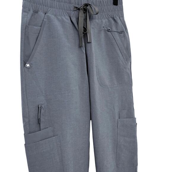 NWOT Figs Charlotte 21 Pocket Slim Scrub Pants Gray Size XXS - Picture 4 of 7